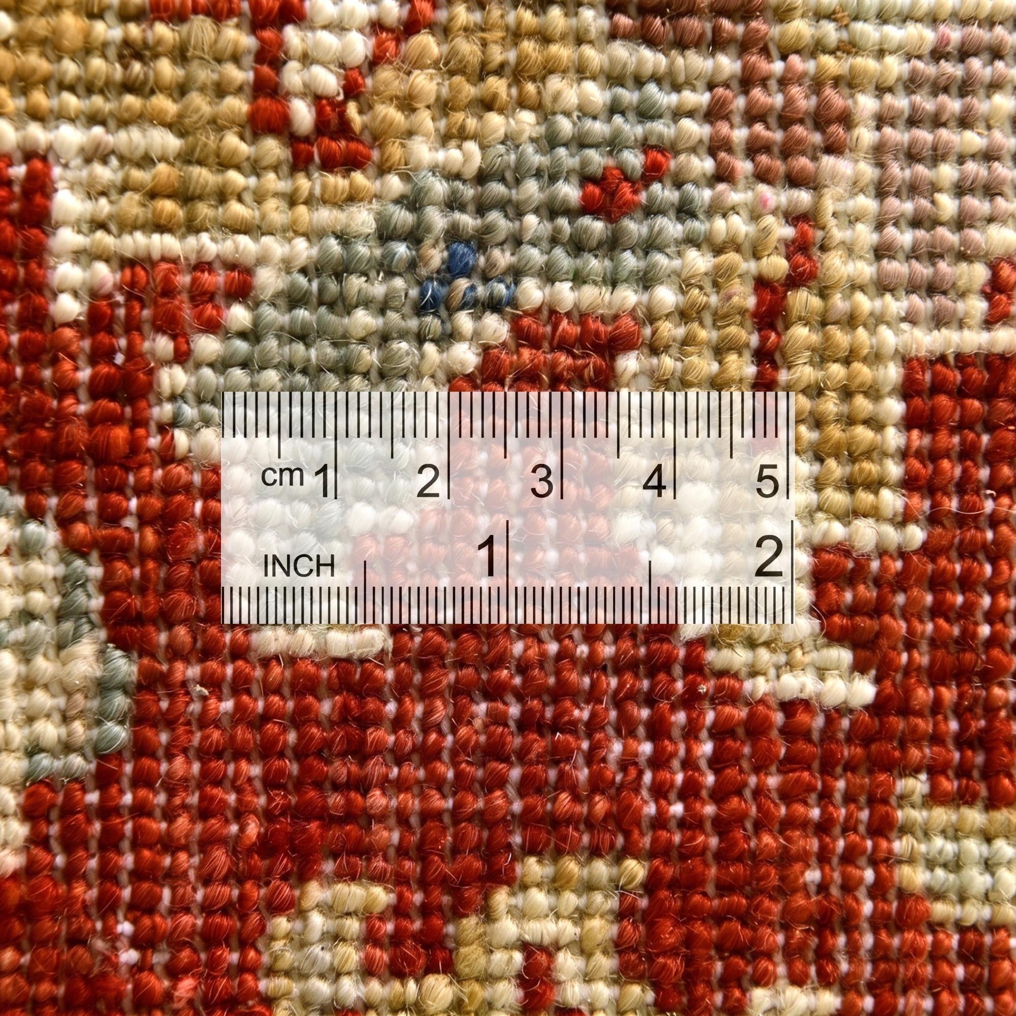 4' 3 x 6' Hand Knotted Pershawar Ziegler Rug