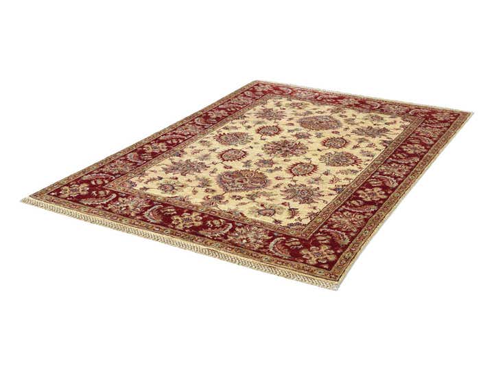 4' 2 x 6' 3 Hand Knotted Pershawar Ziegler Rug