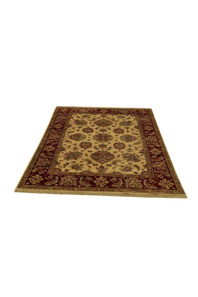 4' 2 x 6' 3 Hand Knotted Pershawar Ziegler Rug