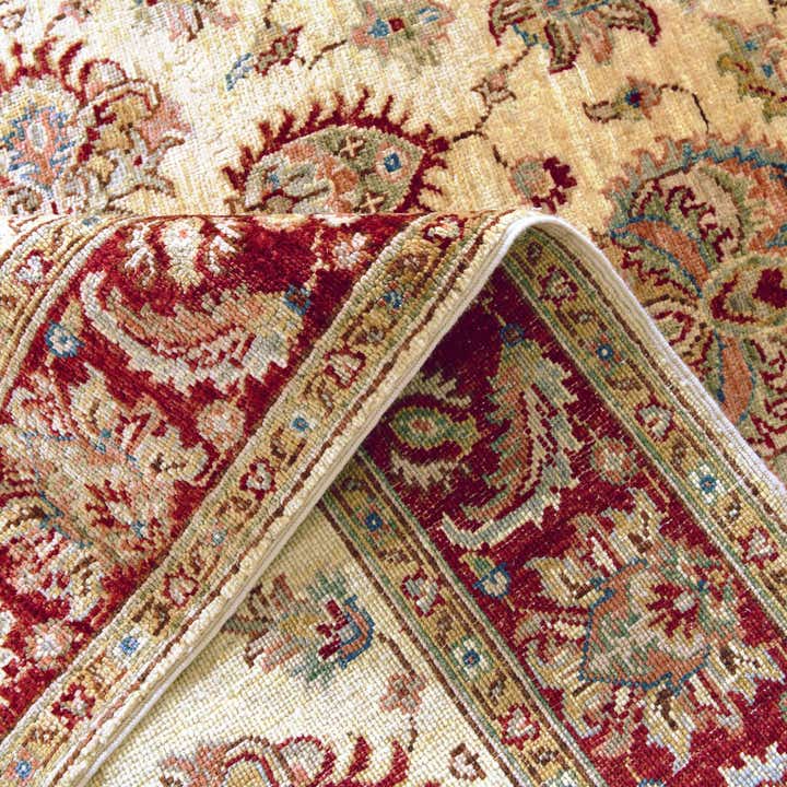 4' 2 x 6' 3 Hand Knotted Pershawar Ziegler Rug