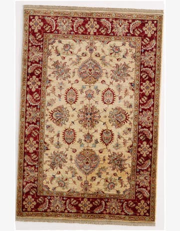 4' 2 x 6' 3 Hand Knotted Pershawar Ziegler Rug