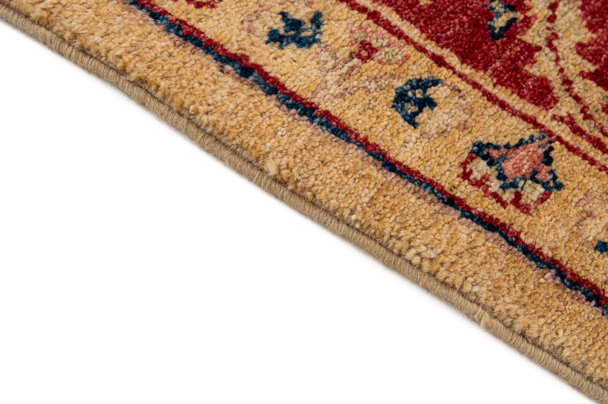 6' 4 x 9' 6 Hand Knotted Peshawar Ziegler Wool Rug