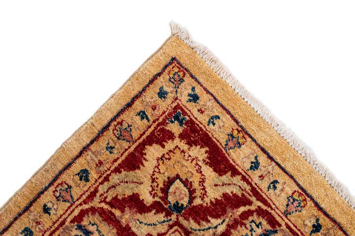 6' 4 x 9' 6 Hand Knotted Peshawar Ziegler Wool Rug