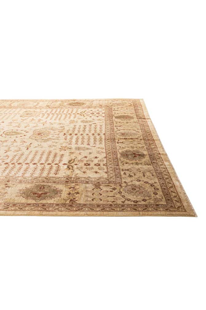 11' 11 x 19' 1 Hand Knotted Peshawar Ziegler Rug