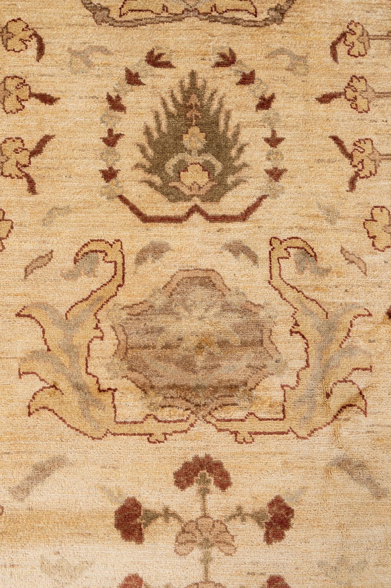 11' 11 x 19' 1 Hand Knotted Peshawar Ziegler Rug