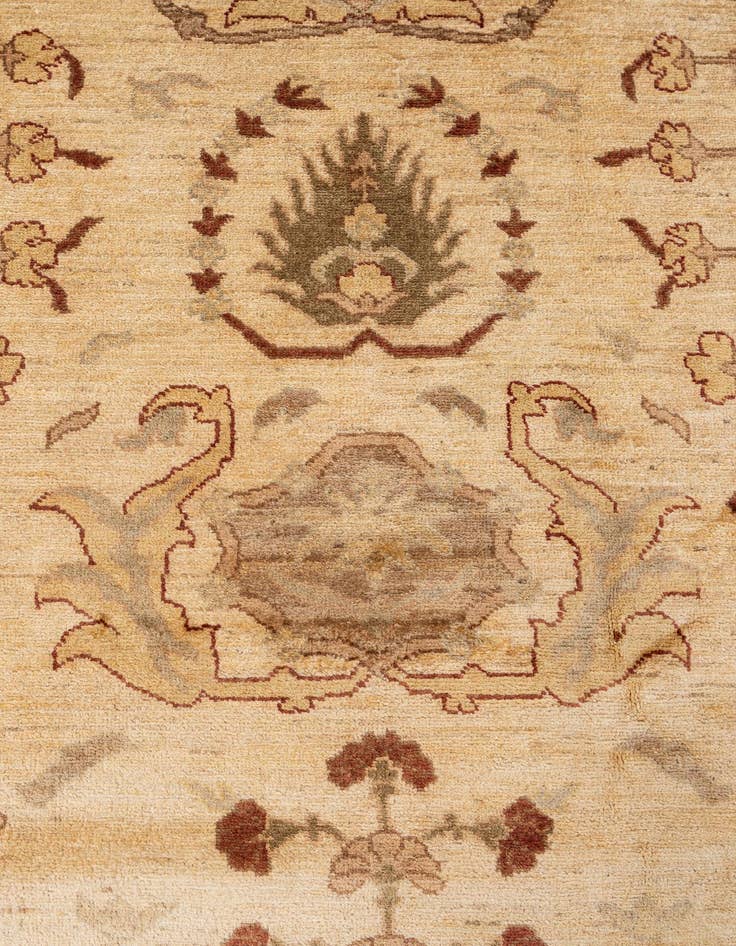 Detail image of 11' 11 x 19' 1  Hand Knotted Peshawar Ziegler Rug