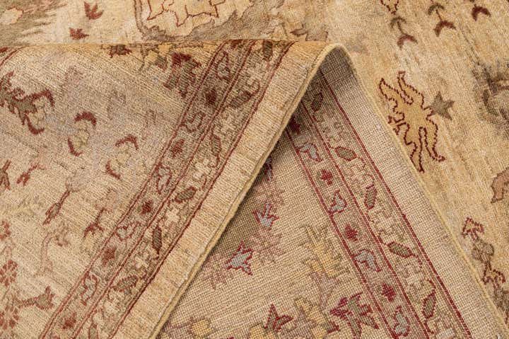 11' 11 x 19' 1 Hand Knotted Peshawar Ziegler Rug