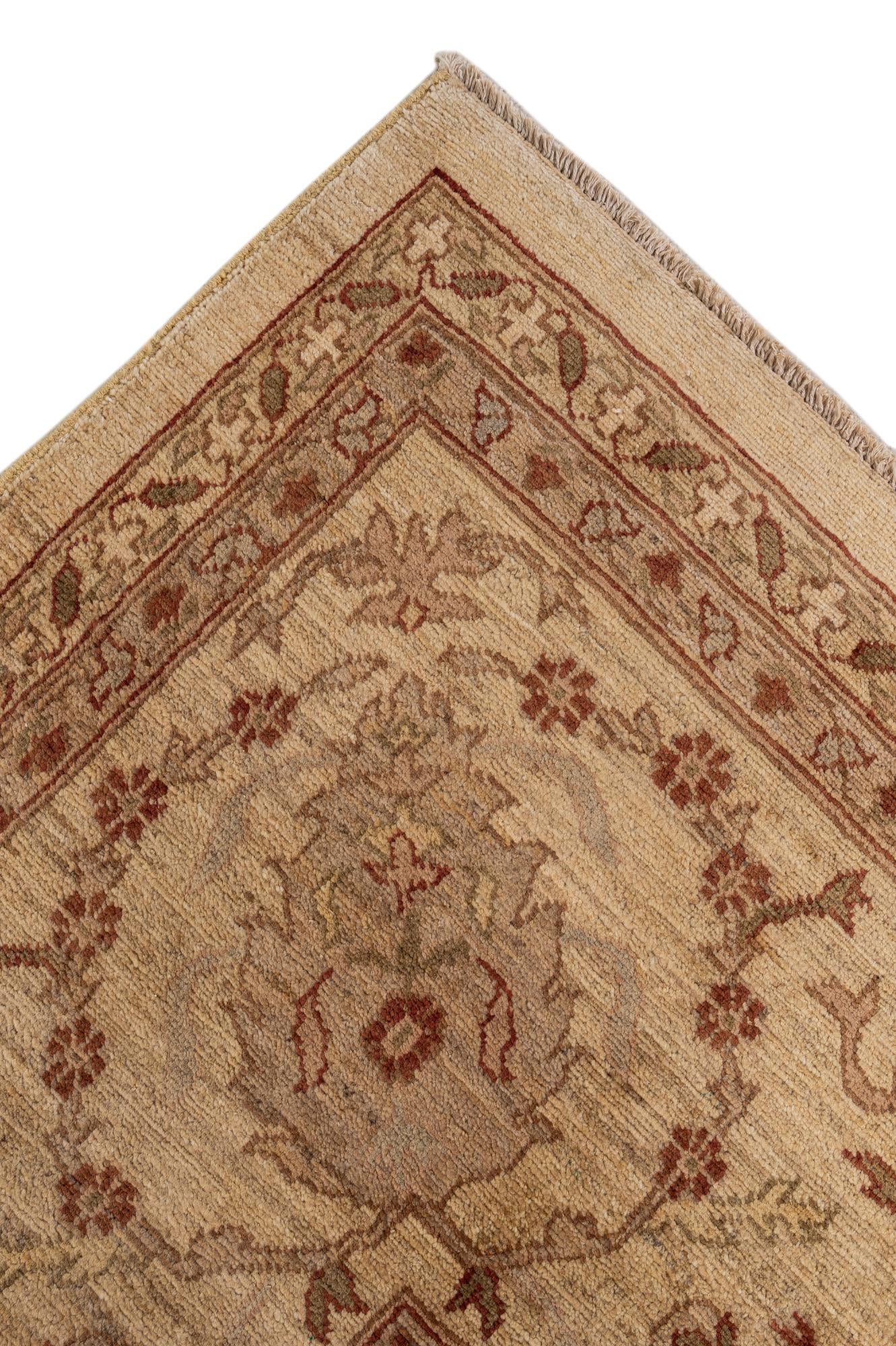 11' 11 x 19' 1 Hand Knotted Peshawar Ziegler Rug