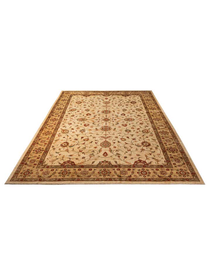 12' 1 x 17' 8 Hand Knotted Peshawar Ziegler Rug