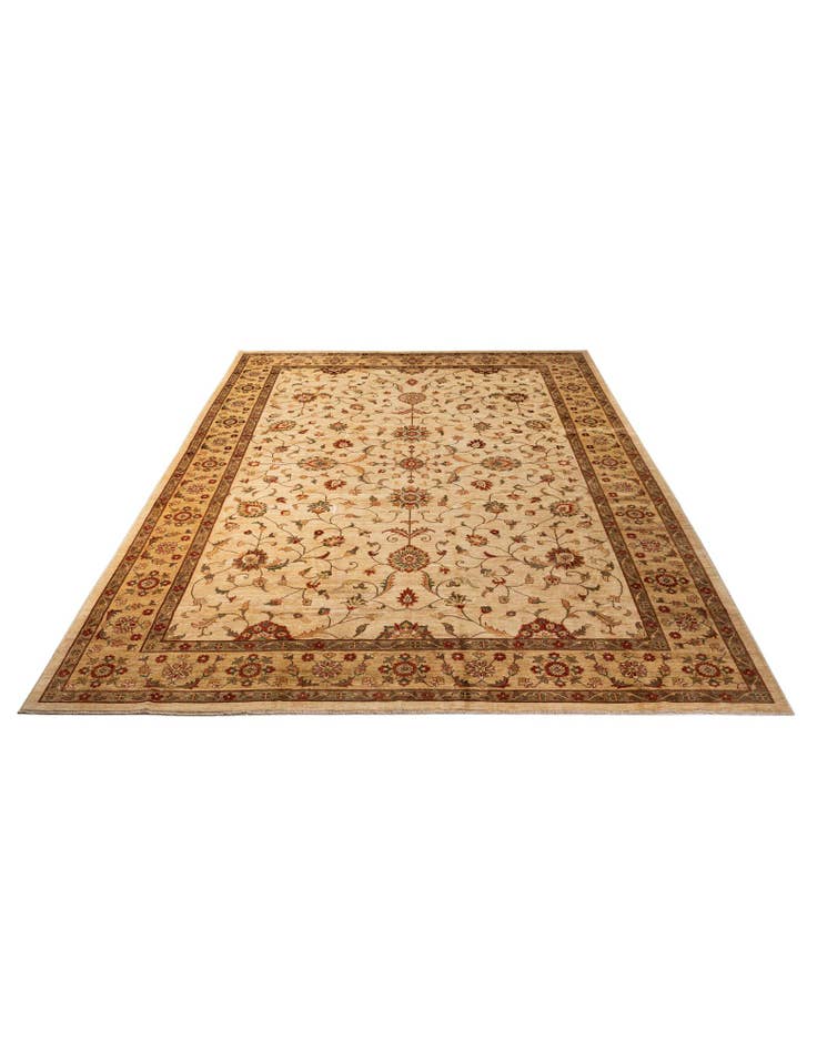 Detail image of 12' 1 x 17' 8 Hand Knotted Peshawar Ziegler Rug