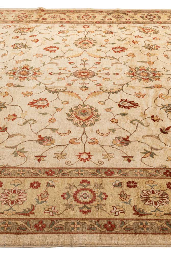 12' 1 x 17' 8 Hand Knotted Peshawar Ziegler Rug