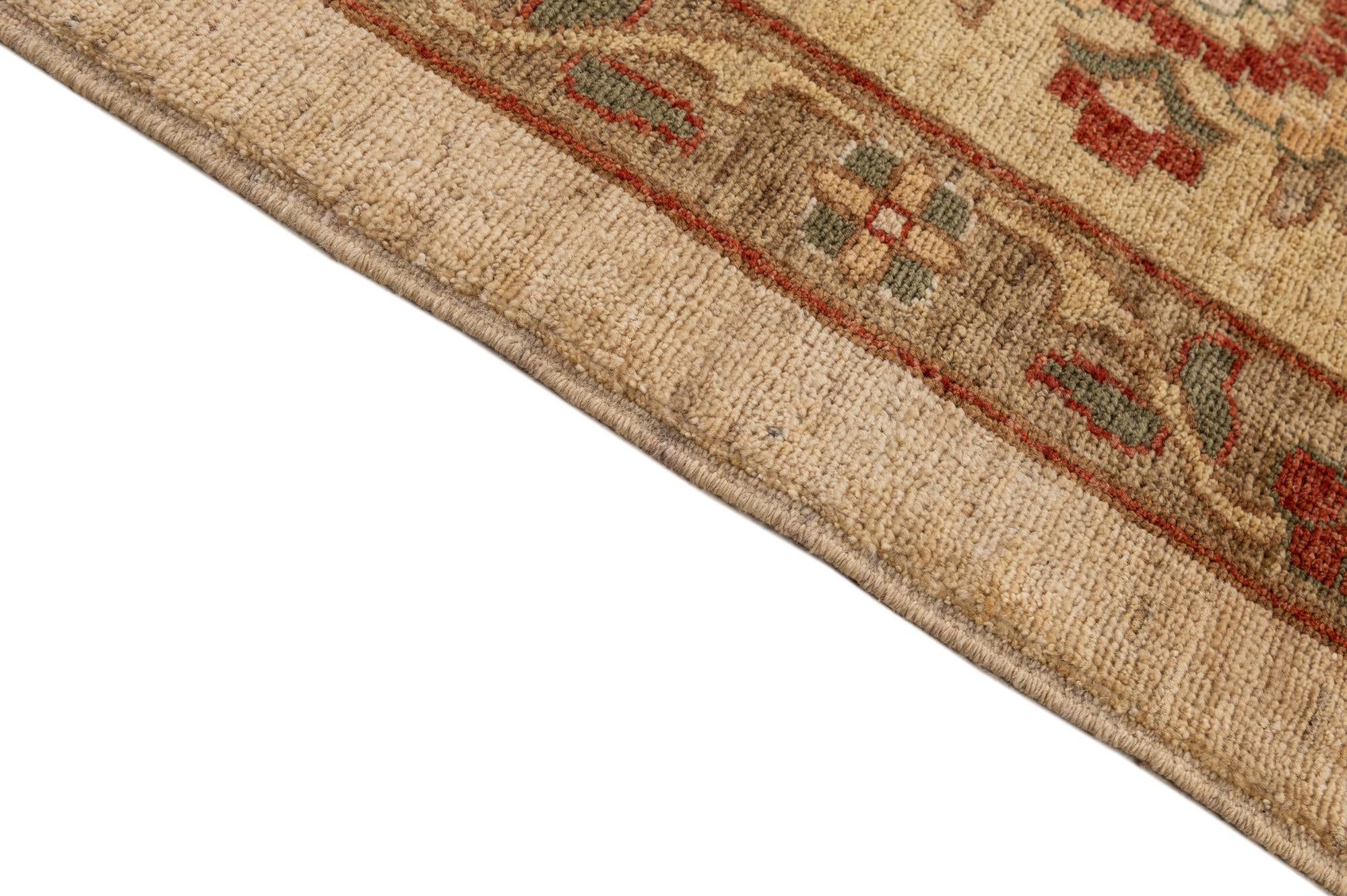 12' 1 x 17' 8 Hand Knotted Peshawar Ziegler Rug