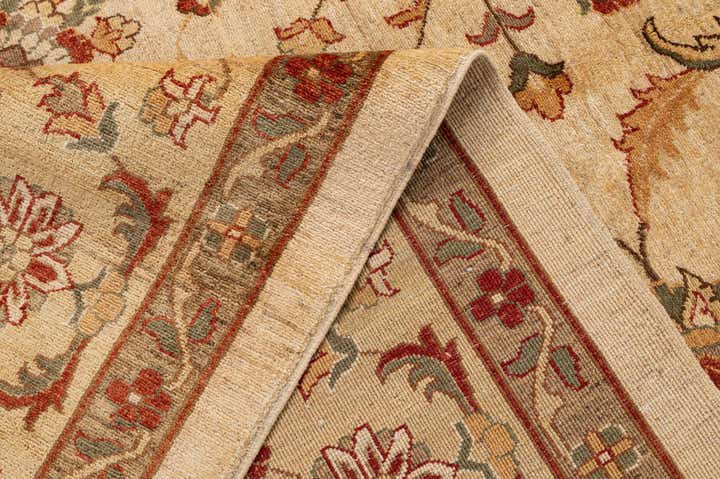 12' 1 x 17' 8 Hand Knotted Peshawar Ziegler Rug