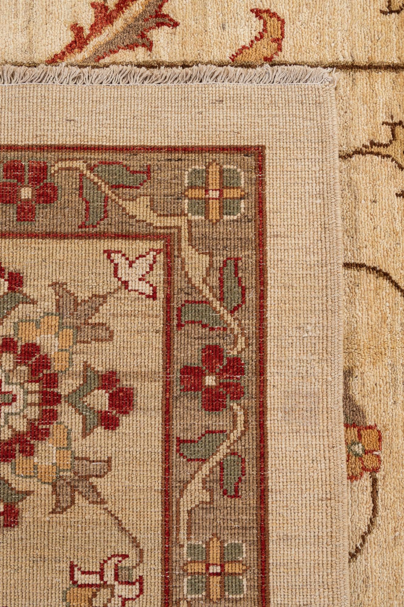 12' 1 x 17' 8 Hand Knotted Peshawar Ziegler Rug