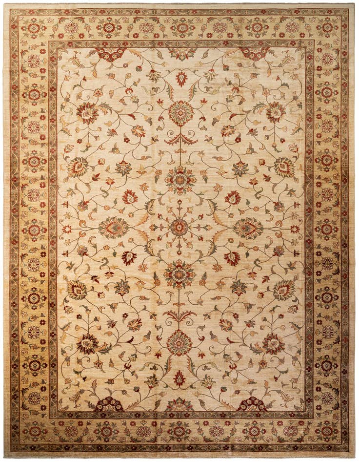 Detail image of 12' 1 x 17' 8 Hand Knotted Peshawar Ziegler Rug