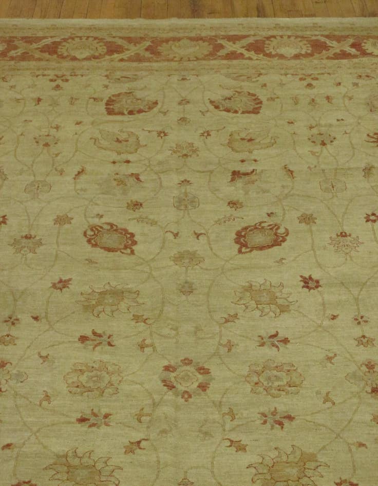 Detail image of 16' 4 x 23' 5  Hand Knotted Peshawar Ziegler Oriental Rug