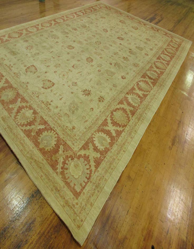 Detail image of 16' 4 x 23' 5  Hand Knotted Peshawar Ziegler Oriental Rug