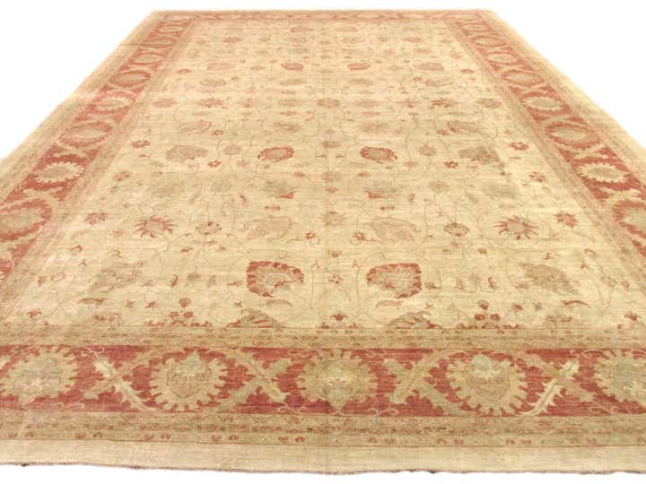 16' 4 x 23' 5 Hand Knotted Peshawar Ziegler Oriental Rug