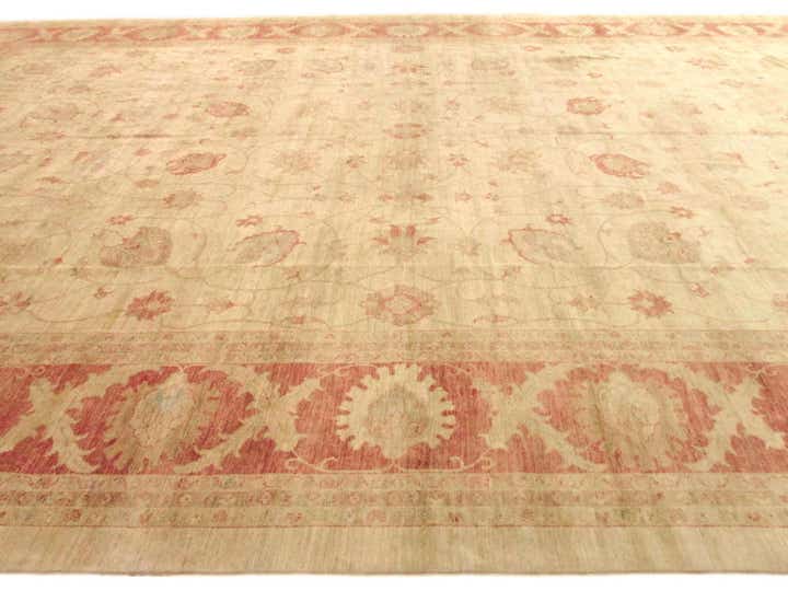 16' 4 x 23' 5 Hand Knotted Peshawar Ziegler Oriental Rug