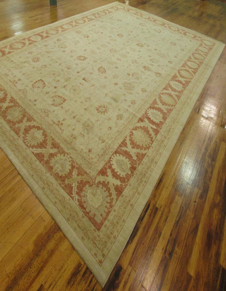 Detail image of 16' 4 x 23' 5  Hand Knotted Peshawar Ziegler Oriental Rug