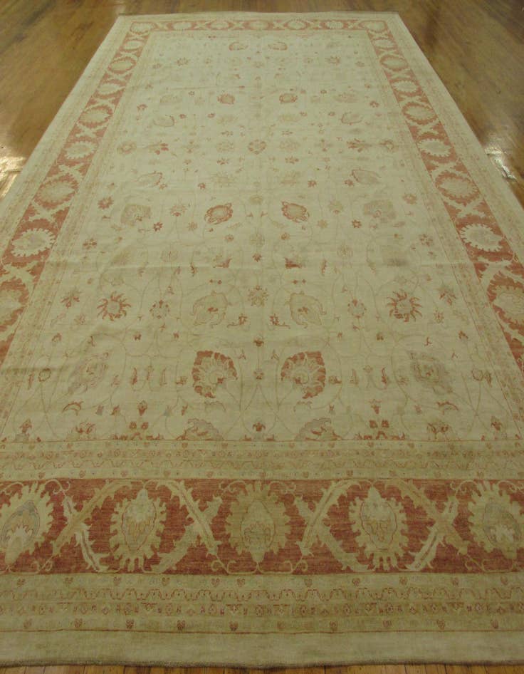 Detail image of 16' 4 x 23' 5  Hand Knotted Peshawar Ziegler Oriental Rug