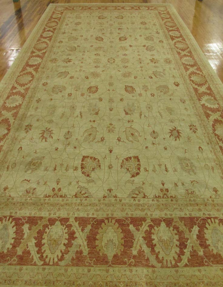 Detail image of 16' 4 x 23' 5  Hand Knotted Peshawar Ziegler Oriental Rug