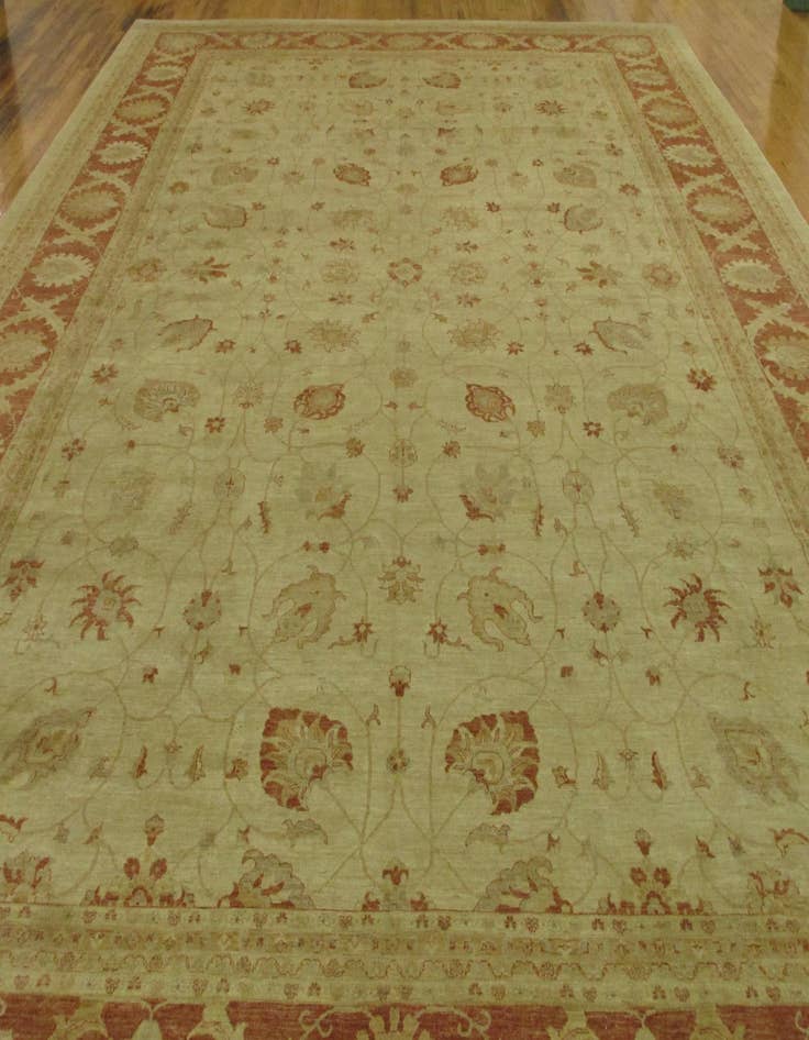 Detail image of 16' 4 x 23' 5  Hand Knotted Peshawar Ziegler Oriental Rug