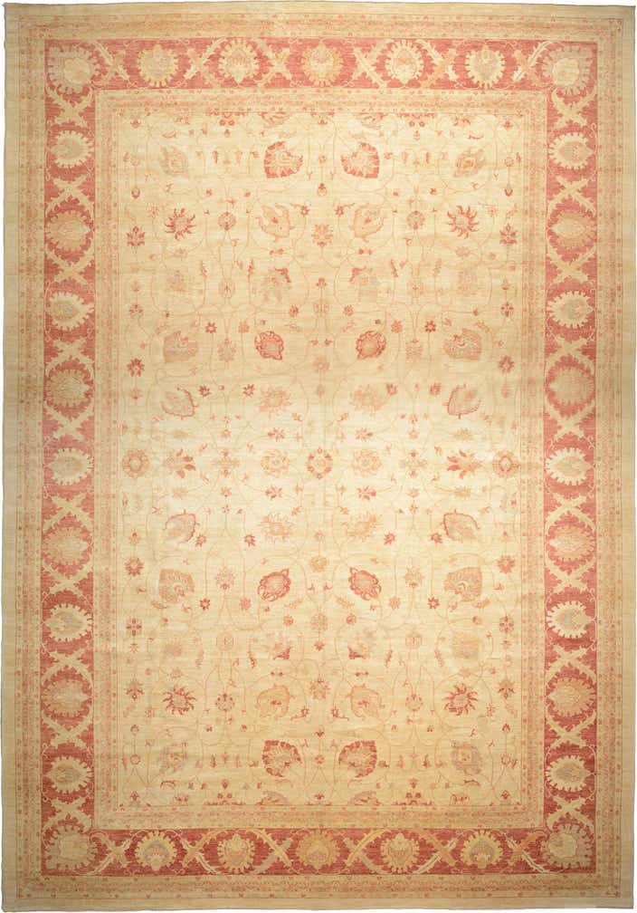 16' 4 x 23' 5 Hand Knotted Peshawar Ziegler Oriental Rug