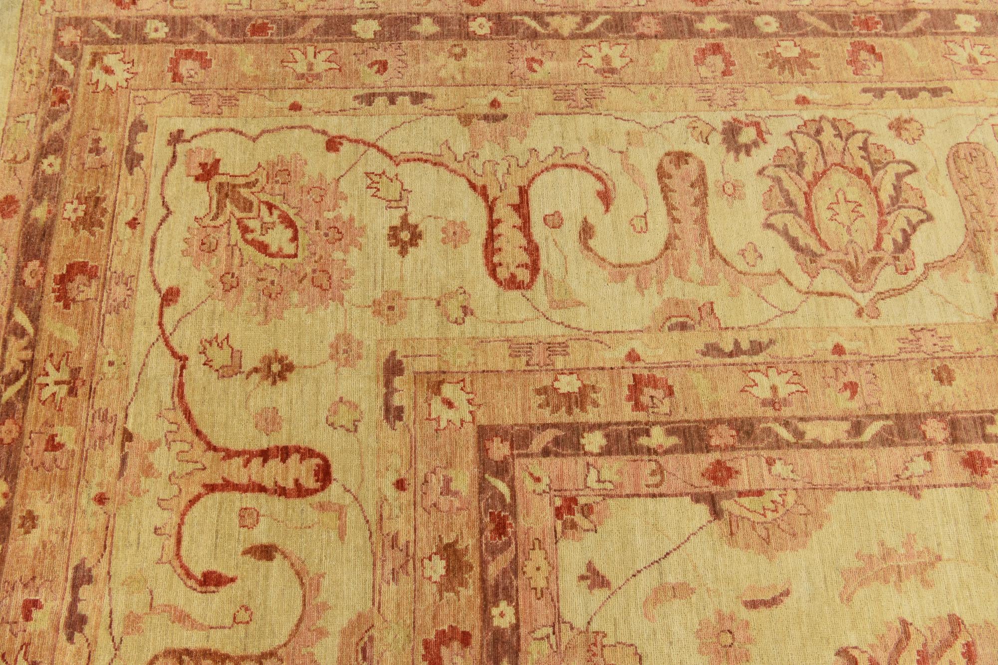 15' 1 x 23' 8 Hand Knotted Peshawar Ziegler Oriental Rug