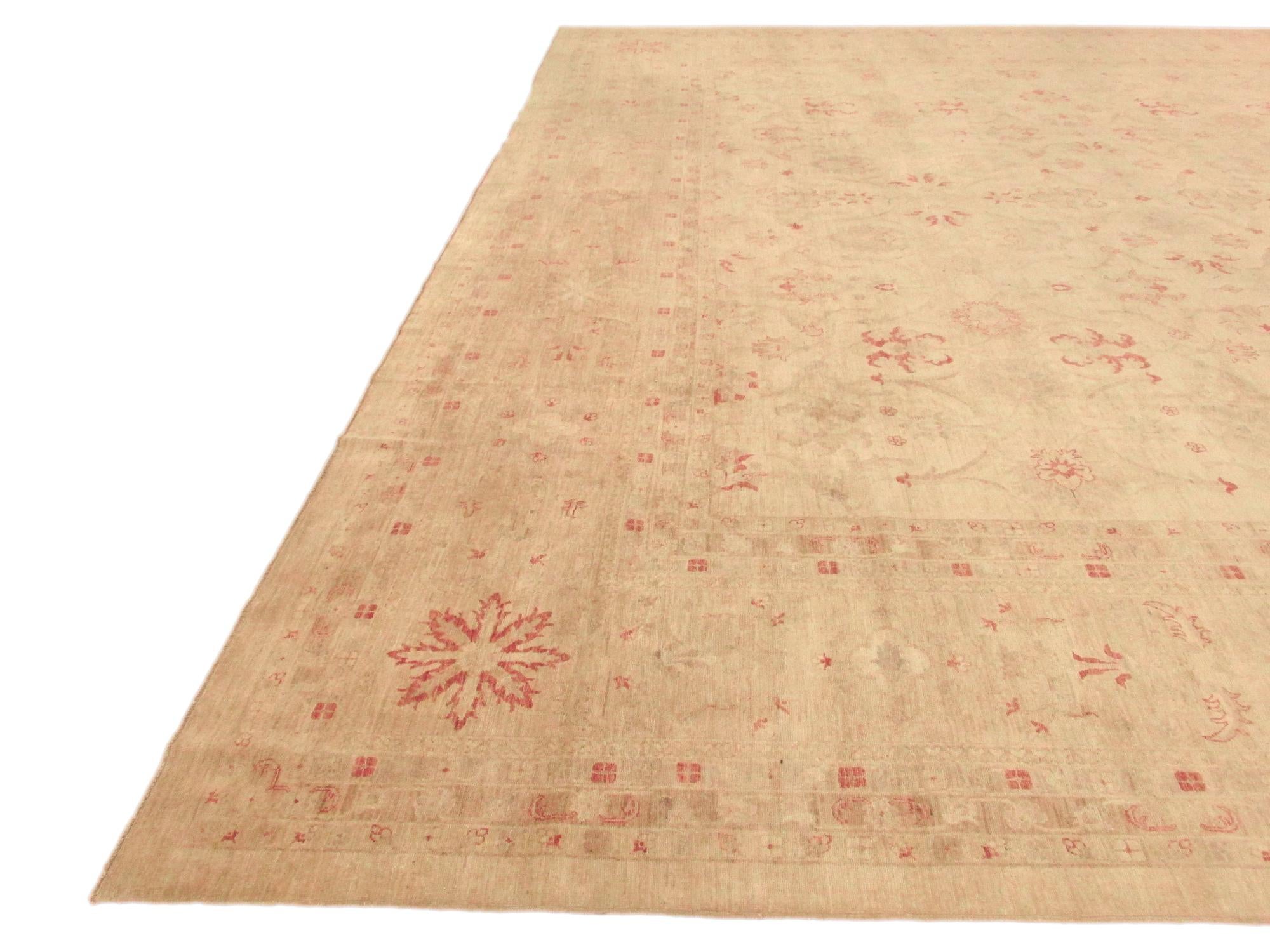 17' 11 x 28' 6 Hand Knotted Peshawar Ziegler Oriental Rug