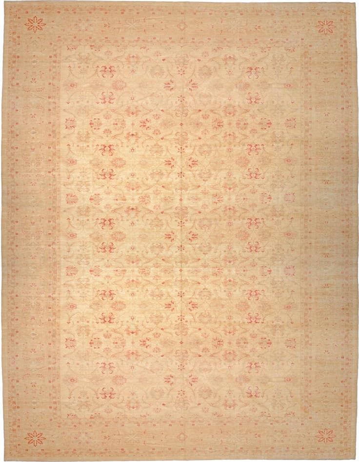 Detail image of 17' 11 x 28' 6 Hand Knotted Peshawar Ziegler Oriental Rug