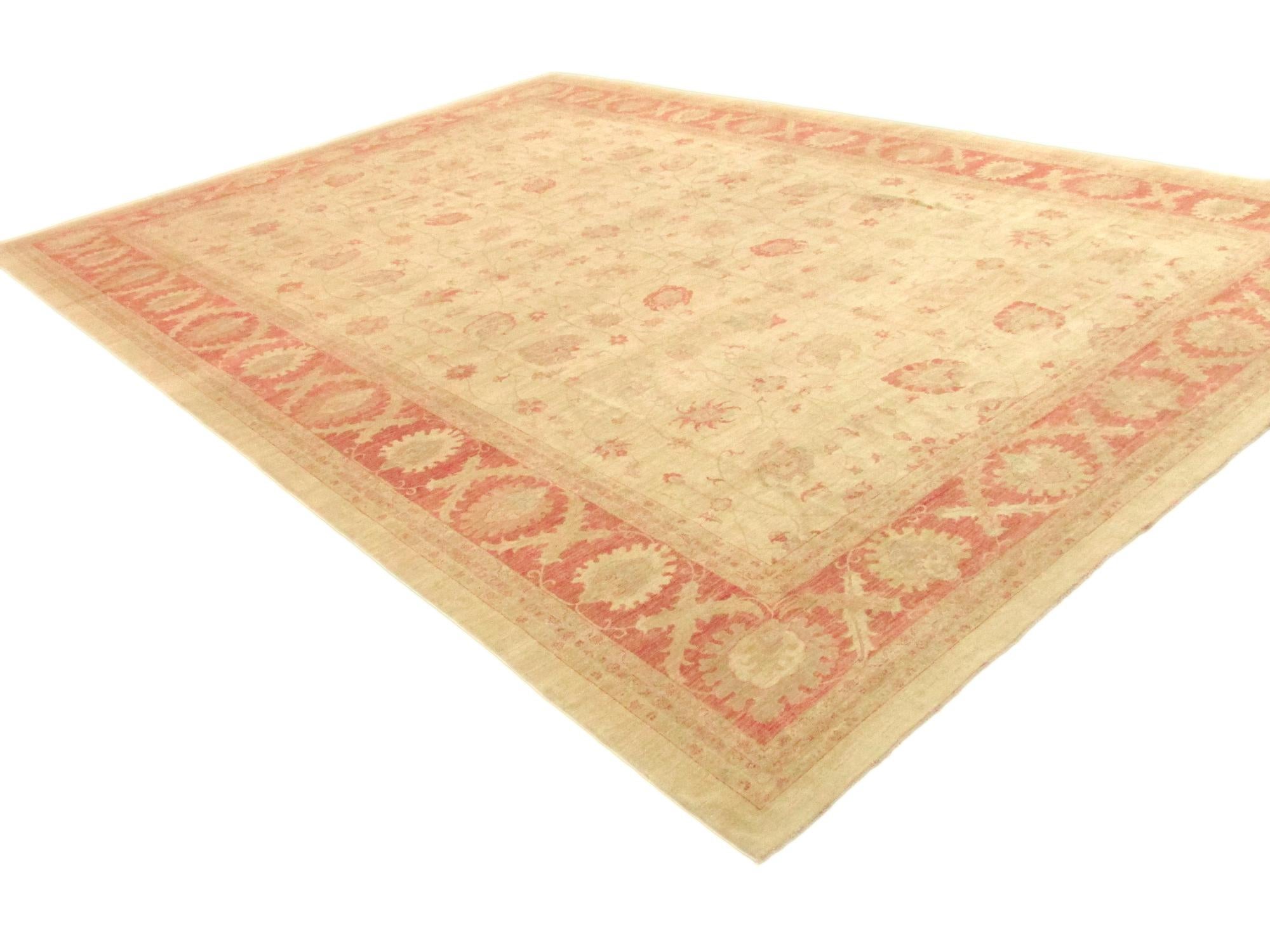 15' 7 x 23' Hand Knotted Peshawar Ziegler Oriental Rug