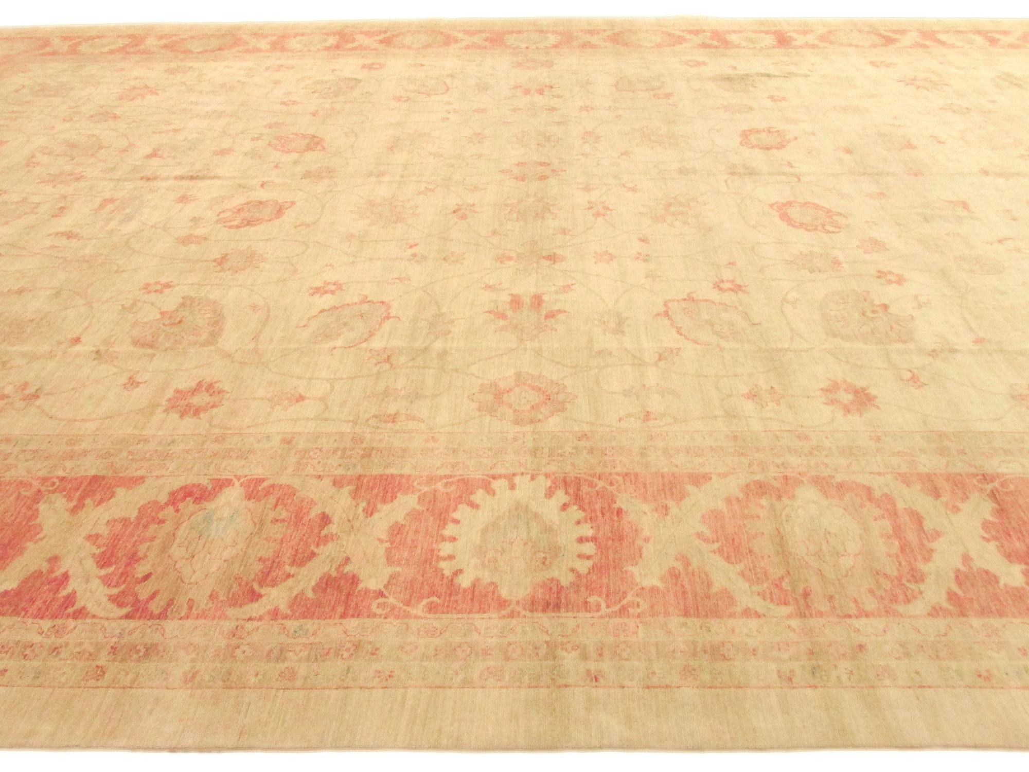 15' 7 x 23' Hand Knotted Peshawar Ziegler Oriental Rug