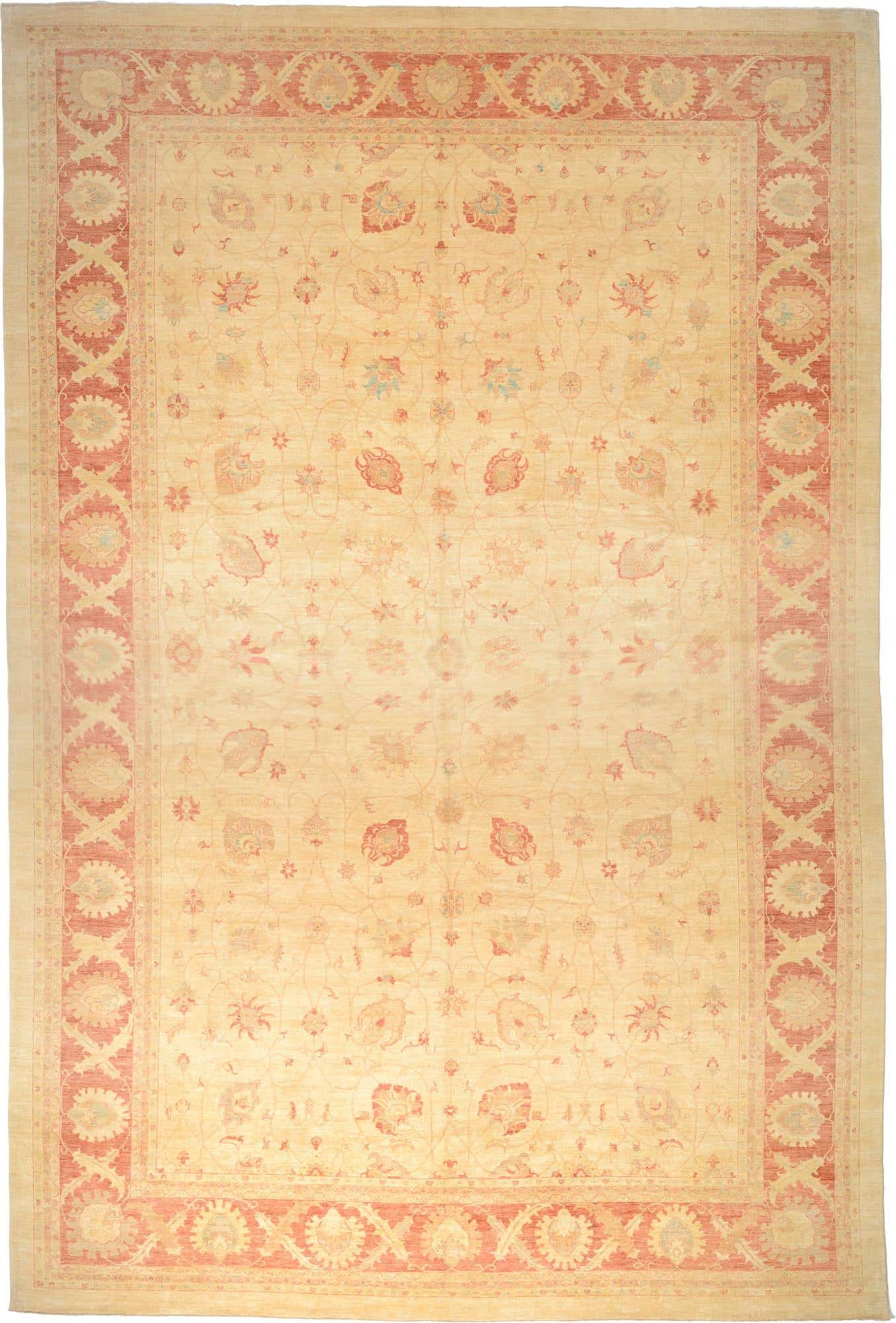 15' 7 x 23' Hand Knotted Peshawar Ziegler Oriental Rug