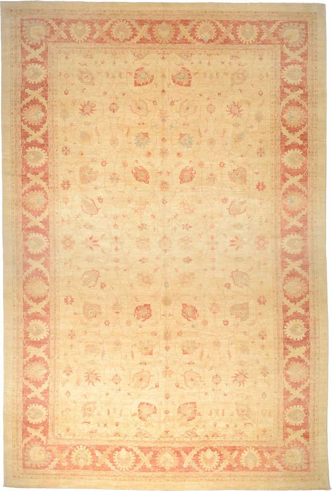 15' 7 x 23' Hand Knotted Peshawar Ziegler Oriental Rug