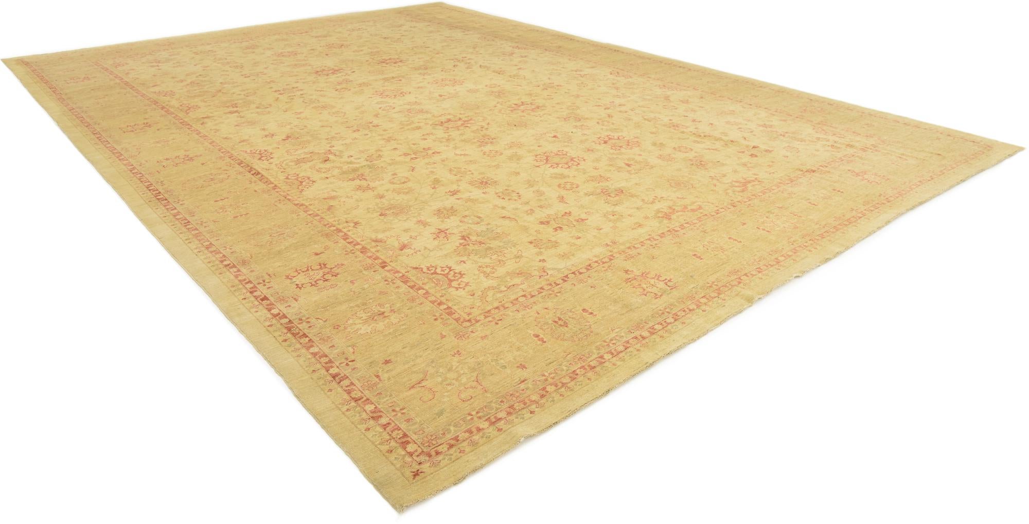 16' 3 x 22' 11 Hand Knotted Peshawar Ziegler Oriental Rug