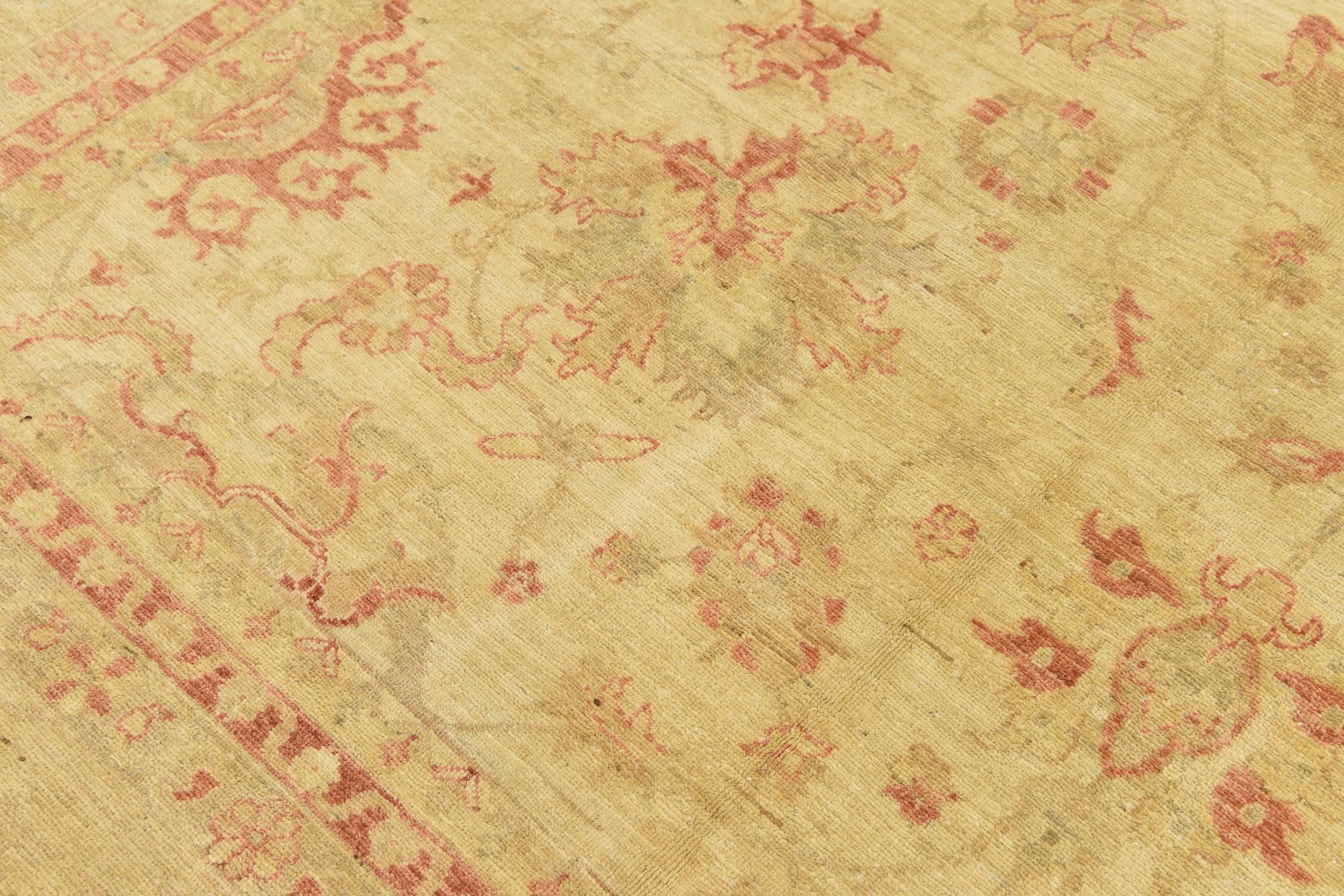 16' 3 x 22' 11 Hand Knotted Peshawar Ziegler Oriental Rug