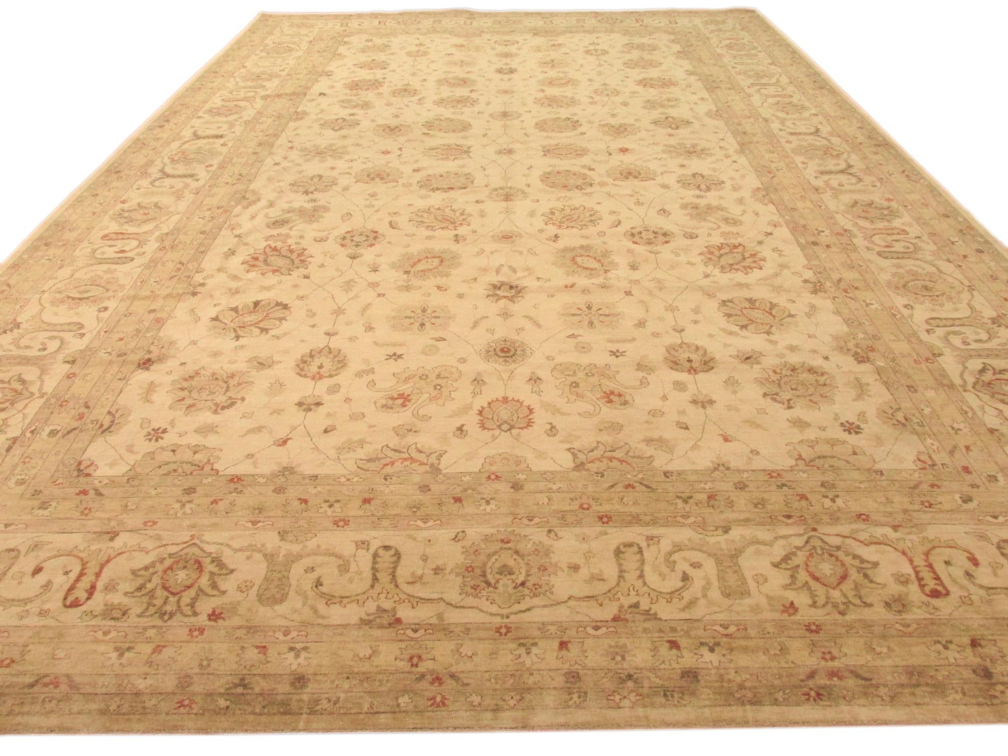 15' 3 x 23' 8 Hand Knotted Peshawar Ziegler Oriental Rug