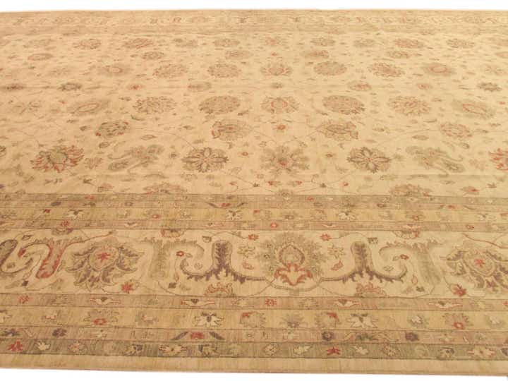 15' 3 x 23' 8 Hand Knotted Peshawar Ziegler Oriental Rug