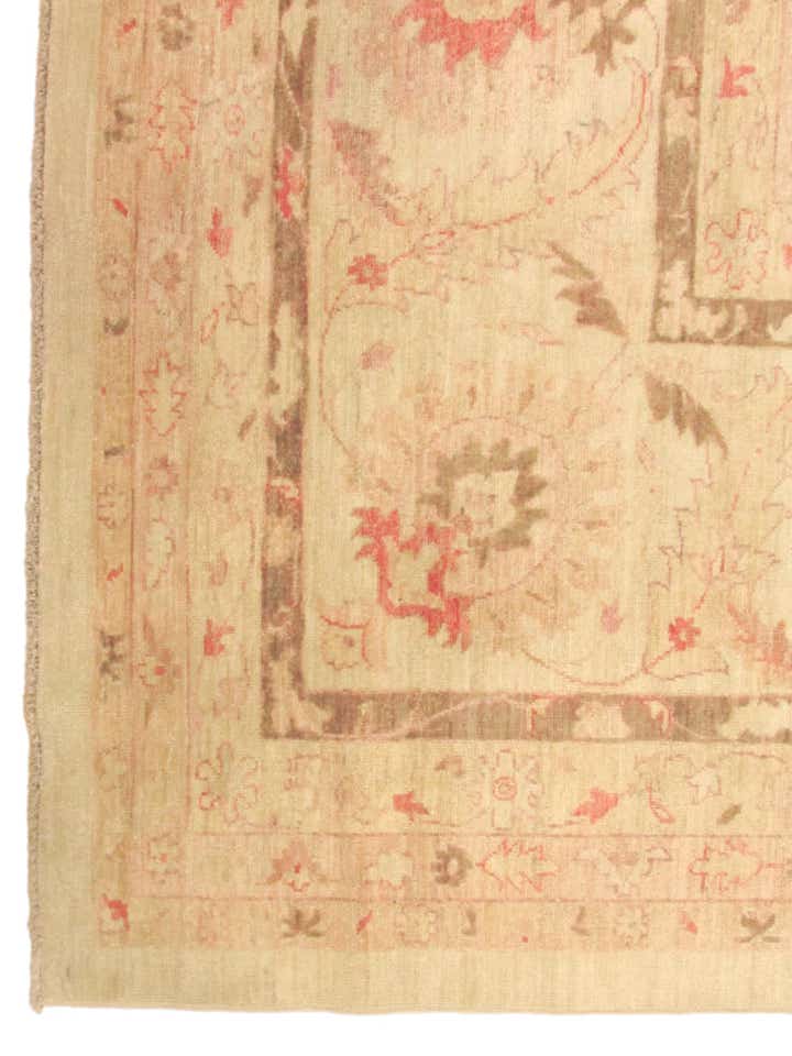 455cm x 710cm Noué main Peshawar Ziegler Tapis Oriental