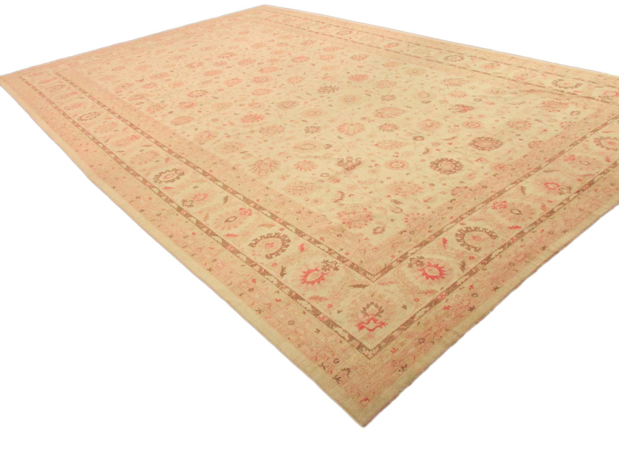 15' x 23' 4 Hand Knotted Peshawar Ziegler Oriental Rug