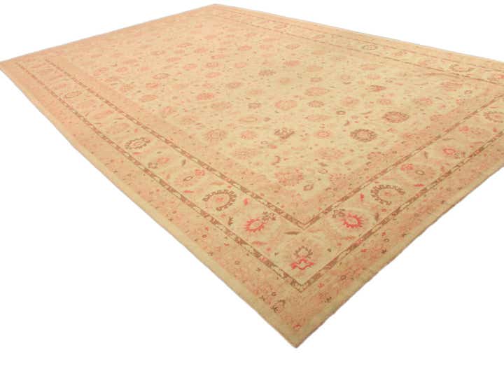 455cm x 710cm Noué main Peshawar Ziegler Tapis Oriental