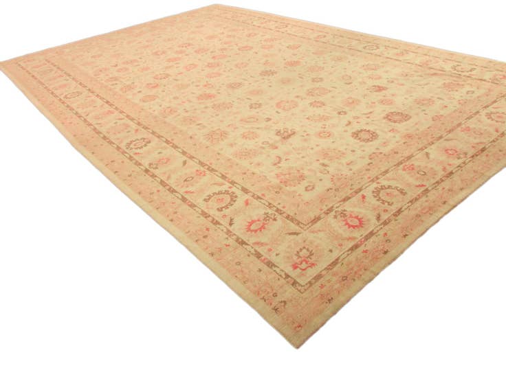 Vue détaillée : 455cm x 710cm Noué main Peshawar Ziegler Tapis Oriental
