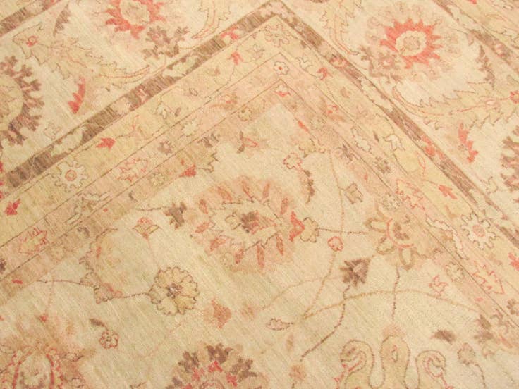 Vue détaillée : 455cm x 710cm Noué main Peshawar Ziegler Tapis Oriental