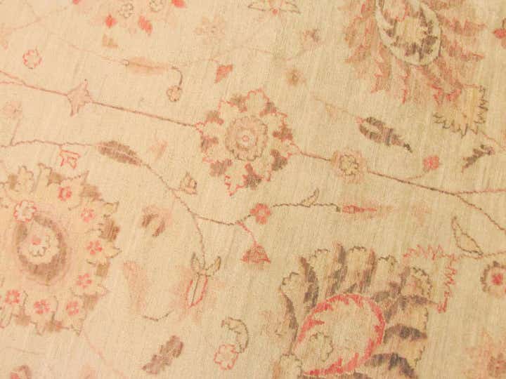 455cm x 710cm Noué main Peshawar Ziegler Tapis Oriental