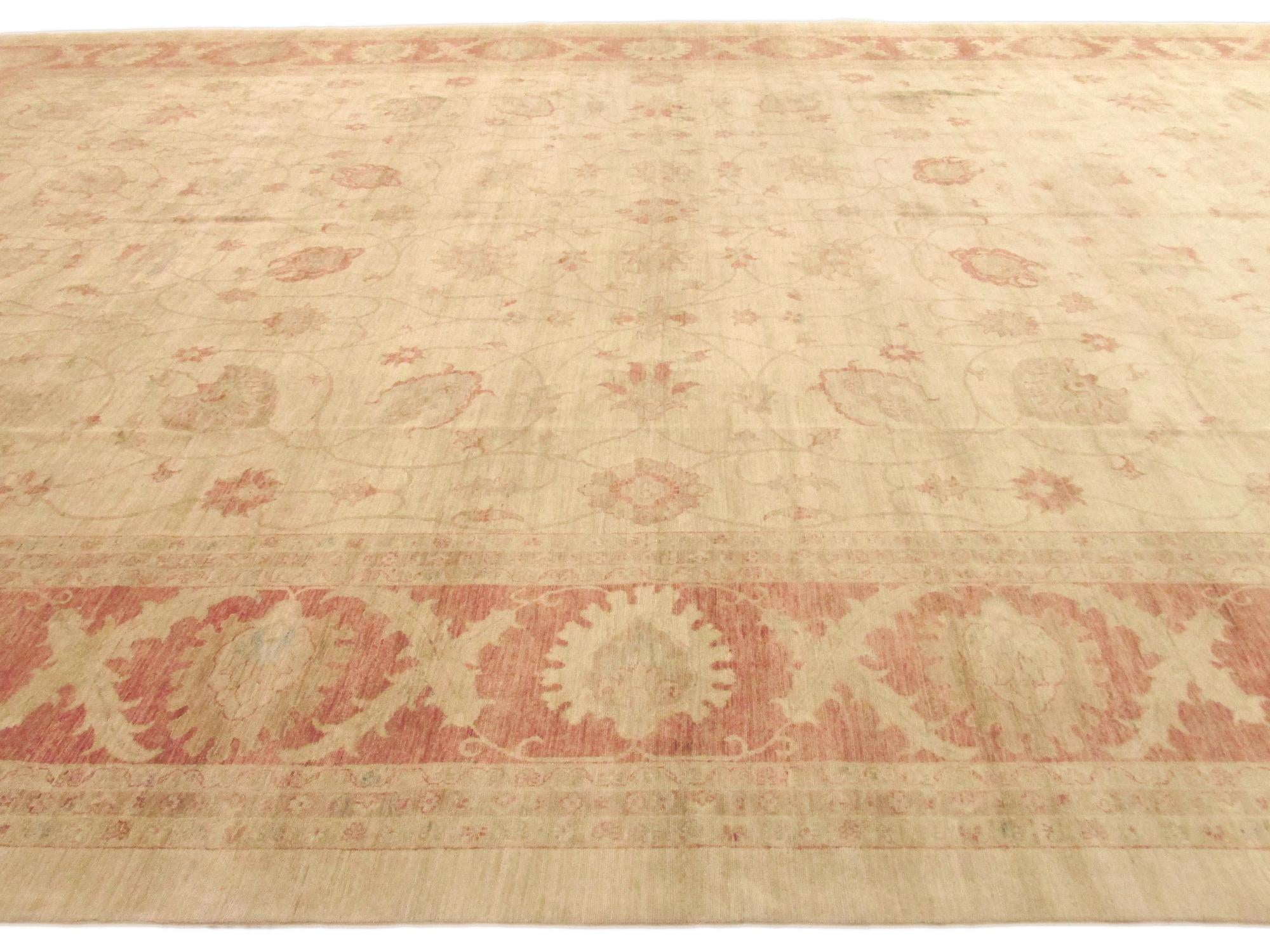 15' 7 x 22' 8 Hand Knotted Peshawar Ziegler Oriental Rug