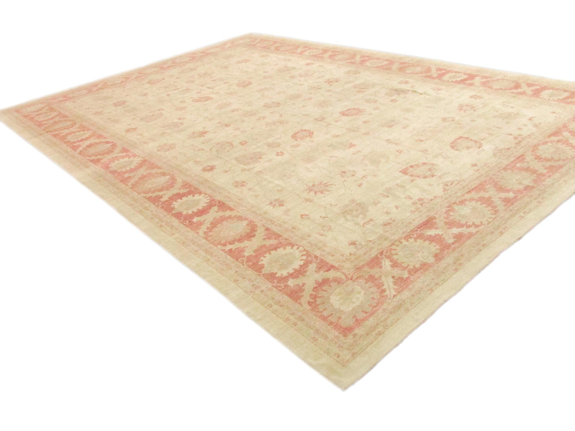 16' 6 x 22' 8 Hand Knotted Peshawar Ziegler Oriental Rug