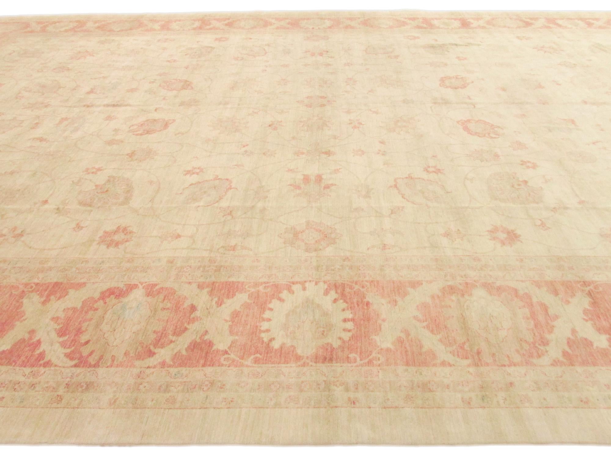 16' 6 x 22' 8 Hand Knotted Peshawar Ziegler Oriental Rug