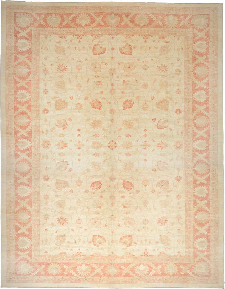Detail image of 16' 6 x 22' 8 Hand Knotted Peshawar Ziegler Oriental Rug