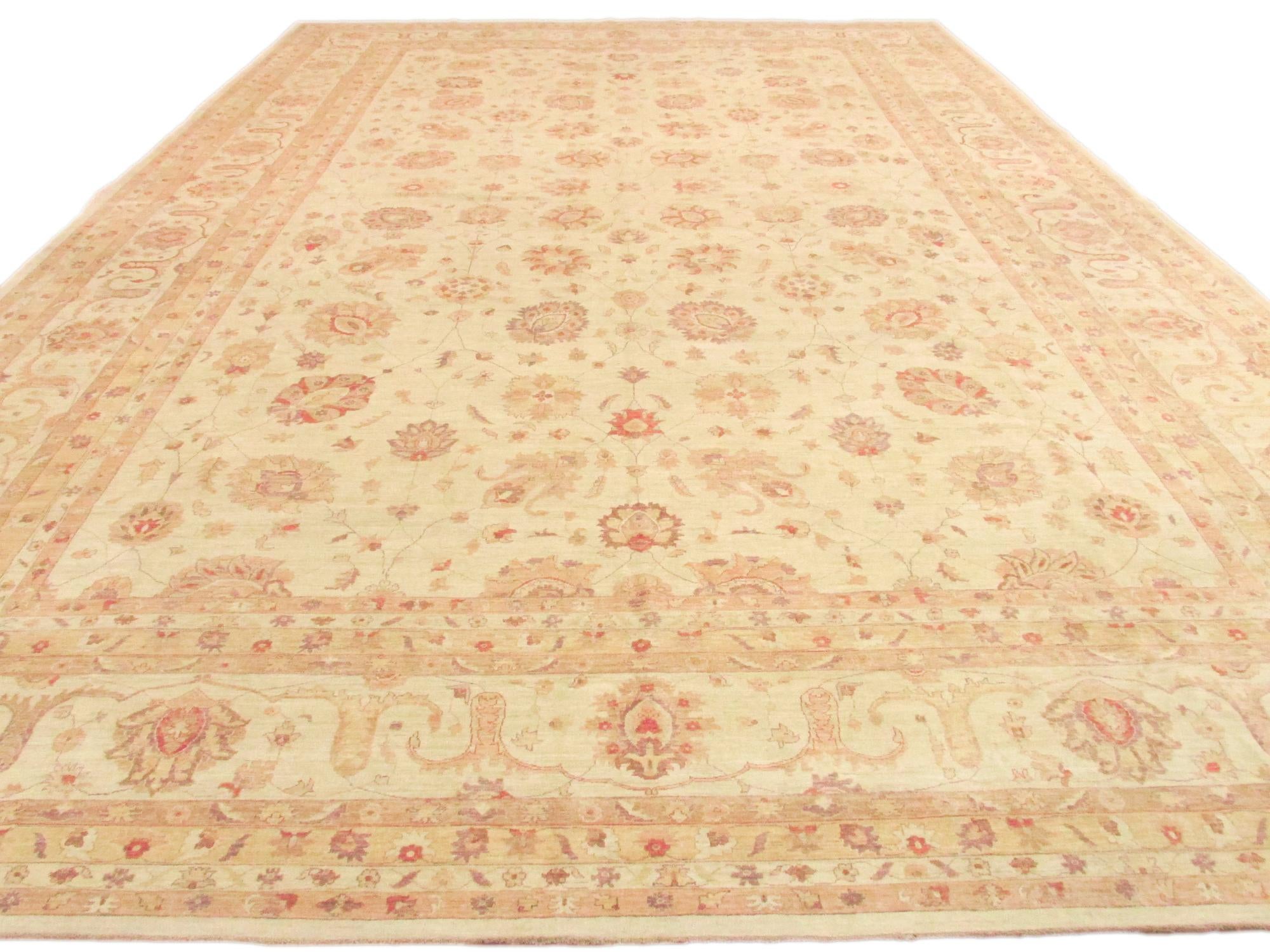 16' 11 x 25' 6 Hand Knotted Peshawar Ziegler Oriental Rug